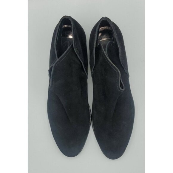 Dolce Vita Boots Trist Black Suede Ankle Slip On Booties Size 10 - Picture 6 of 11
